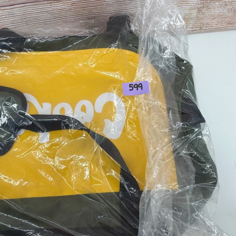 NEW Cookies Parks Utility Smell Proof Duffel Bag Green Yellow Travel Gym Bag